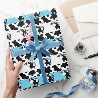 Blue Dairy Cow Baby Shower