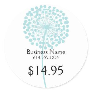 Blue Dandelion Flower Product Stickers