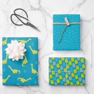 Blue Dinosaur Pattern  Sheets