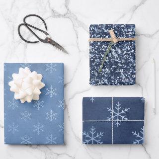 Blue Elegant Snowflake | Christmas Holiday  Sheets