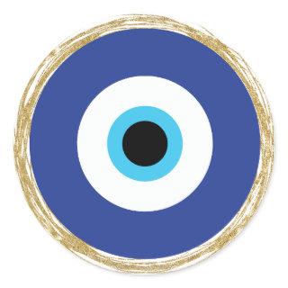 Blue Evil Eye Aesthetic Stickers