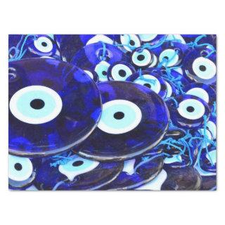 Blue Evil Eye amulets Tissue Paper