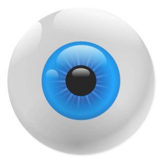 BLUE EYE BALL CLASSIC ROUND STICKER