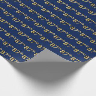 Blue, Faux Gold 87th (Eighty-Seventh) Event