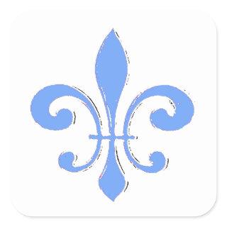 Blue Fleur De Lis Sticker