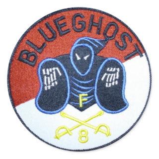 Blue Ghost patch sticker