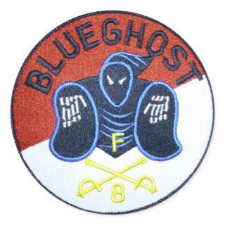 Blue Ghost patch sticker