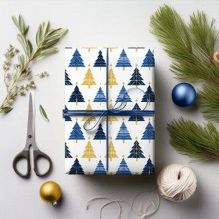 Blue Gold Christmas Pattern#24 ID1009