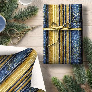 Blue Gold Christmas Pattern#28 ID1009