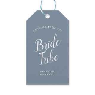 Blue Gray Bridesmaid Proposal Card Gift Tags