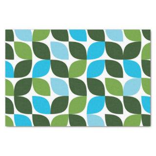 Blue, green, cool, trendy, modern nature abstract tissue paper