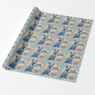 Blue Heeler Dog Colorful