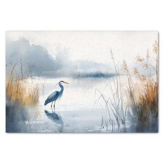 Blue Heron 8 Decoupage Paper