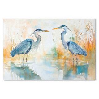 Blue Herons 5 Decoupage Paper