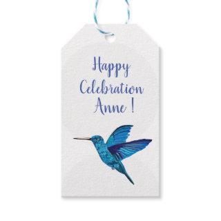 Blue Hummingbird Gift Tags