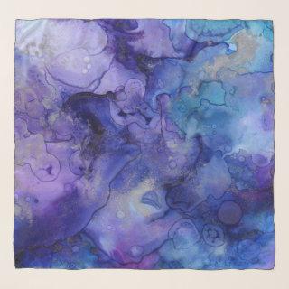 Blue ink shades scarf