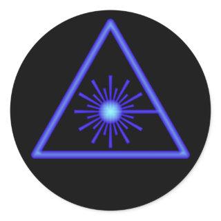 Blue Laser Symbol Sticker