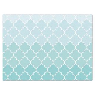 Blue Latticework, Ombre, Quatrefoil, Trellis Tissue Paper