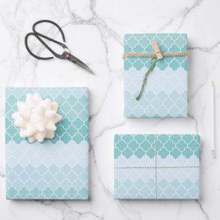 Blue Latticework, Ombre, Quatrefoil, Trellis  Sheets