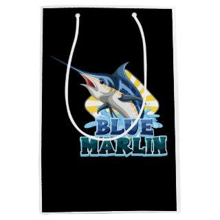blue-marlin-fish-tshirt-with-carton-character medium gift bag
