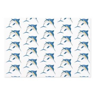 Blue Marlin  Flat Sheet Set of 3