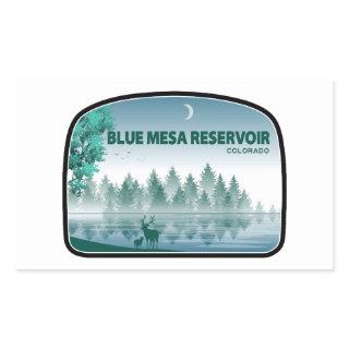 Blue Mesa Reservoir Colorado Deer Rectangular Sticker