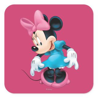Blue Minnie | Curtseying Square Sticker
