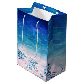 Blue Ocean Sea Beach Medium Gift Bag