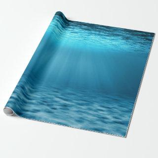 Blue Ocean underwater scene illustration