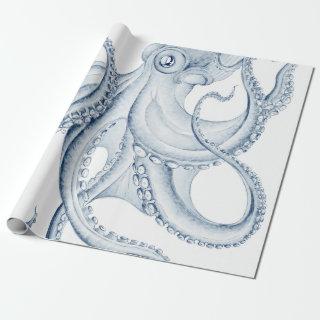 Blue Octopus Cephalopod Kraken Ink