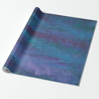 Blue-Ombre Abstract | Turquoise Teal Violet Purple