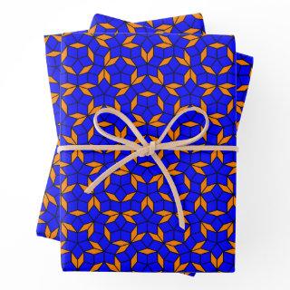 Blue Orange Penrose Tiling Mathematics Aperiodic   Sheets