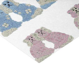 Blue Pink Staffordshire Dogs Ginger Jars Jar Tissue Paper