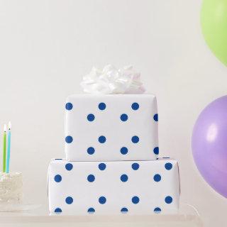 Blue Polka Dots White Custom Color Holiday 2023