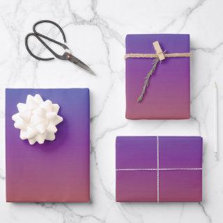 Blue, Purple and Orange Gradient  Sheets