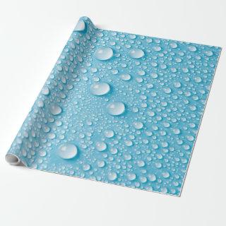 BLUE RAINDROP WET PATTERN