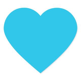 Blue raspberry (solid color)  heart sticker