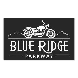 Blue Ridge Parkway Motorcycle Rectangular Sticker