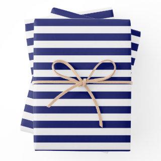 Blue Sailor Stripe (large scale)  Sheets
