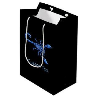 Blue Scorpion Medium Gift Bag