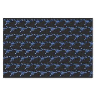 Blue Scorpion Tissue Paper