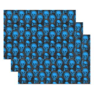 Blue Skulls and Sunflower Series Design 6    Sheets
