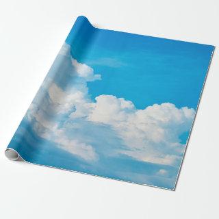 Blue sky background clouds white