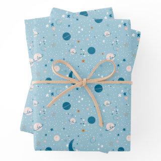 Blue Sky & Space Pattern  Sheets