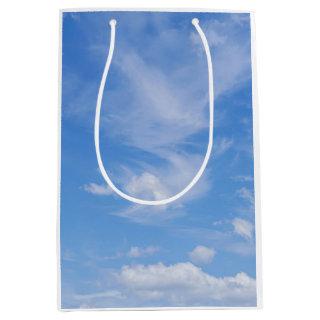 Blue Sky With Wispy Clouds Medium Gift Bag