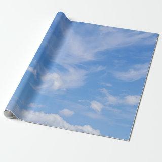 Blue Sky With Wispy Clouds