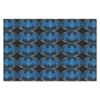 Blue Smoke Bat Symbol Tissue Paper