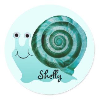Blue Snail Sticker