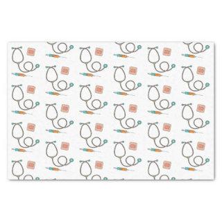 Blue Stethoscope Medical Tissue Paper