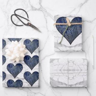 Blue Stone Marbled Pattern  Sheets